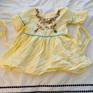 9m Yellow Boho Dress